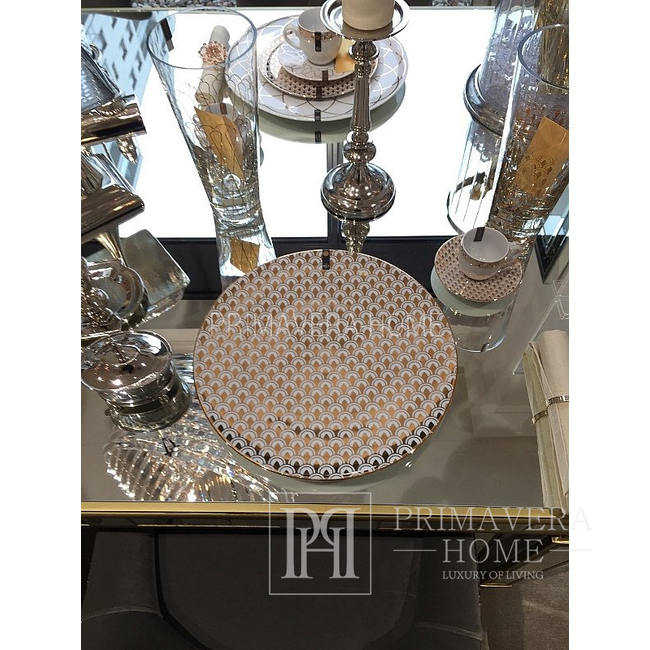 Buffet plate New York style glamour gold platinum glamour LAMINA D&#39;ORO gift for companies DECORATIONS