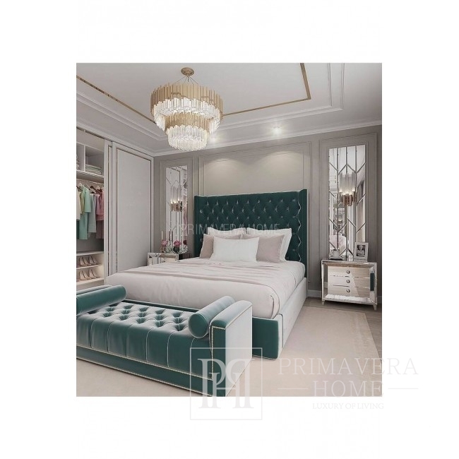 Glamorous New York style bed EUFORIA, different sizes