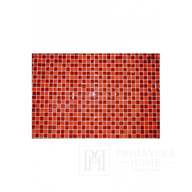 Mozaika Szklana Diamentowa Czerwona Kristina