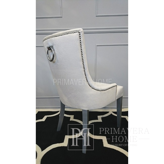 Stuhl gepolstert mit Knöpfen aus Swarovski-Kristallen TIFFANY 54x46x97