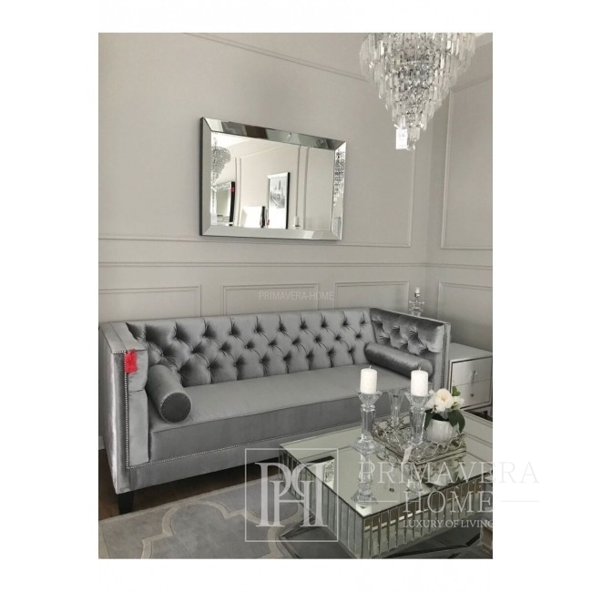 New York Sofa Gray White Glamour MORIS