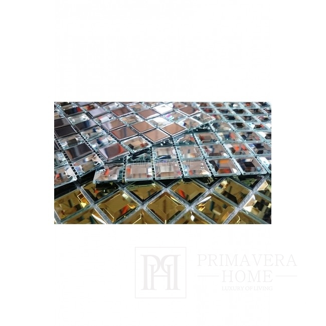Diamond glass mosaic SILVER ISABELL II.Grade