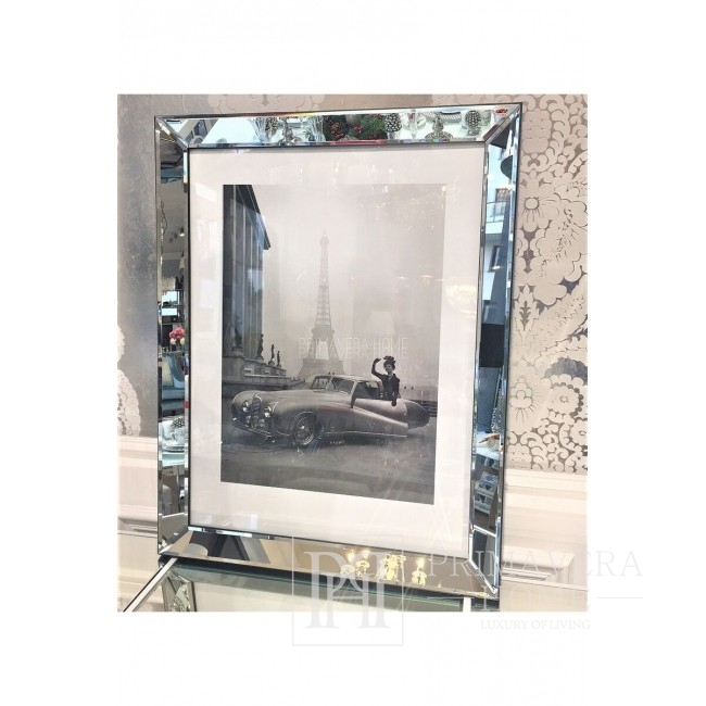 Bild in einem Spiegelrahmen Paris (Auto) Geschenk für sie