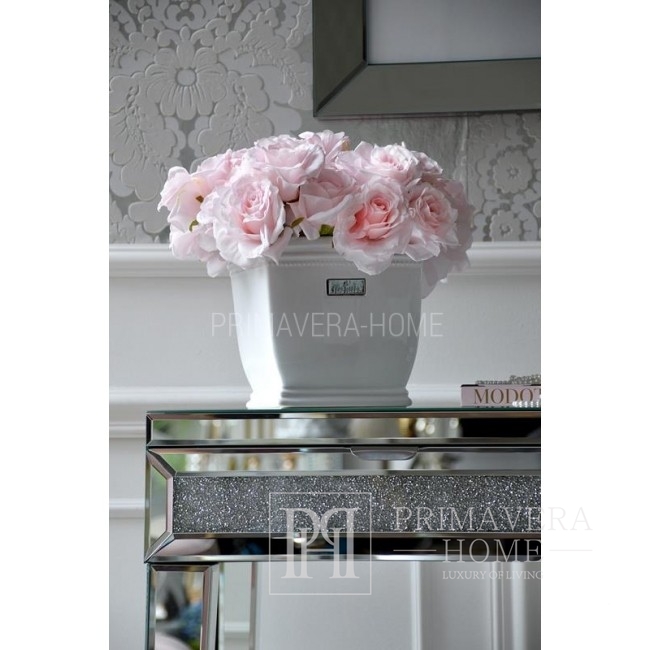 Mirror console PAOLA M glamour New York stainless steel