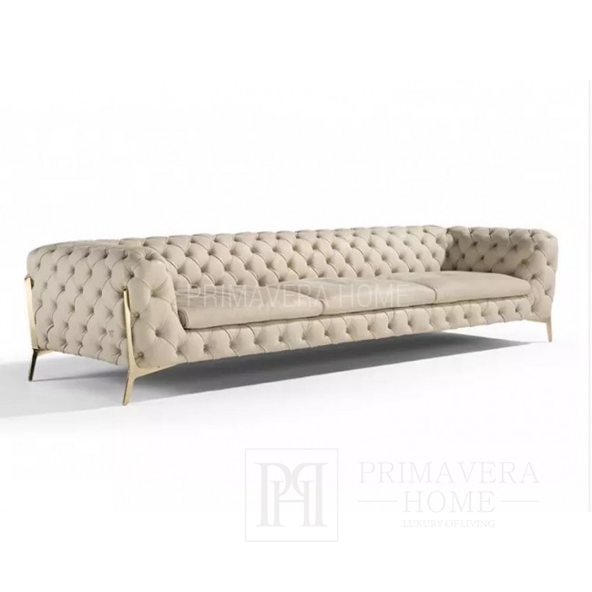 sofa nowoczesna glamour  pikowana