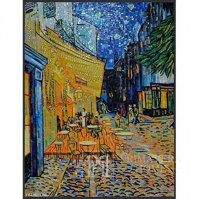 Glasmosaik Van Gogh Cafe Terrasse bei Nacht