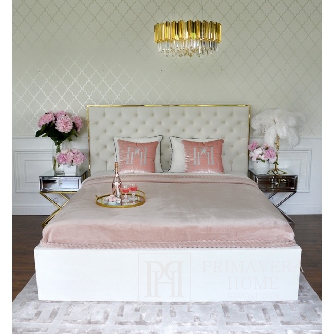 Łóżko Glamour tapicerowane