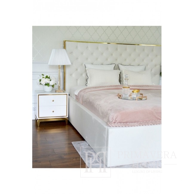 Łóżko Glamour tapicerowane