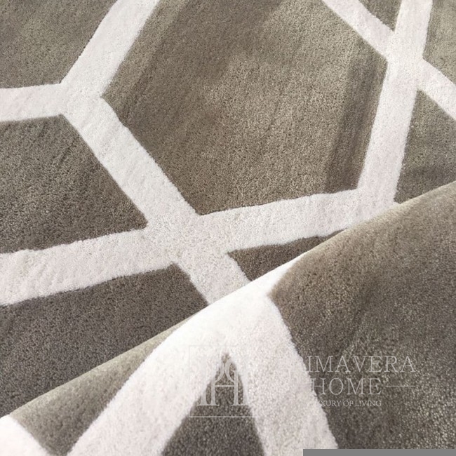 Nowojorski dywan geometryczny wzór nowoczesny nowojorski szary biały ELITE GREY