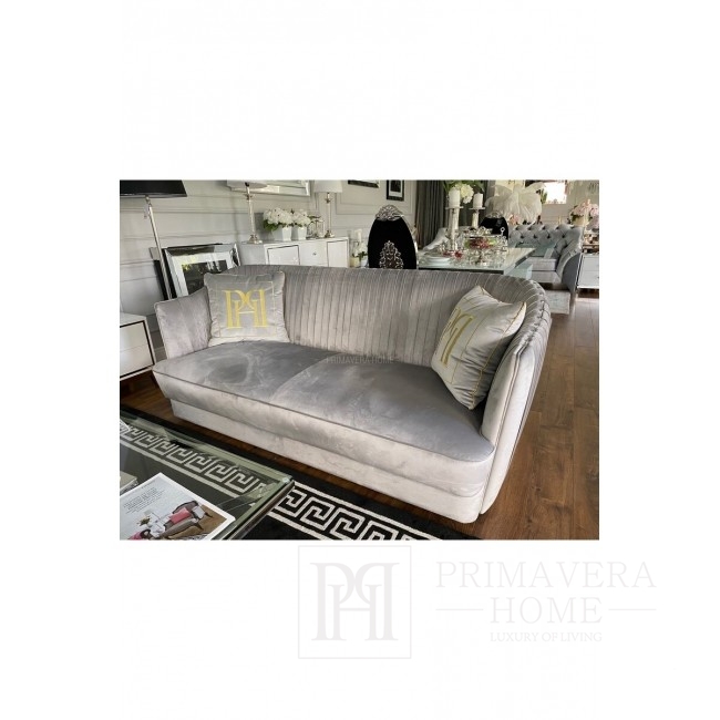 sofa glamour na zamówienie gwoździe tapicerskie złote srebrne