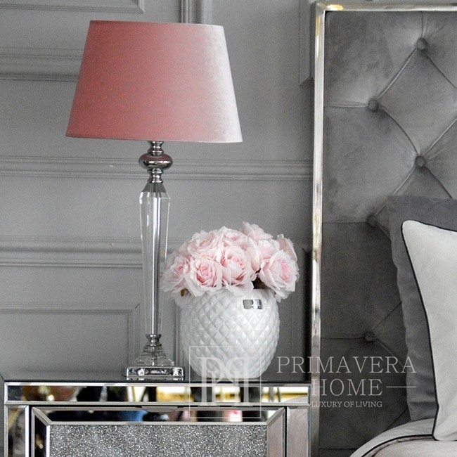 Lampa stołowa glamour marmur
