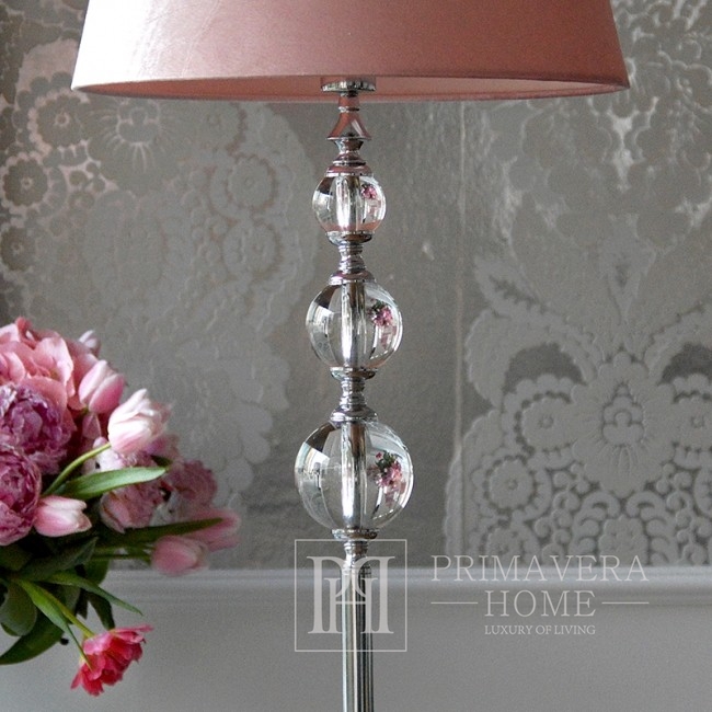 Stylish modern floor lamp with balls, silver baseTRIO