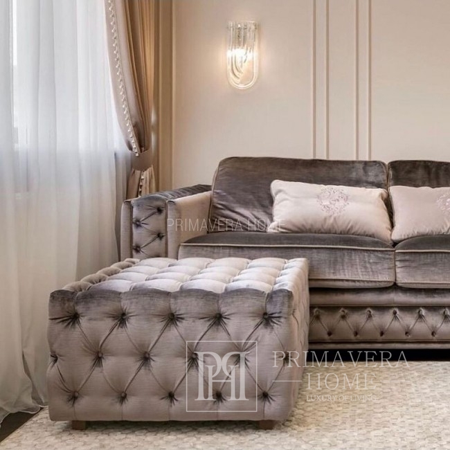Gepolstertes Glamour-Sofa, modern QUEEN