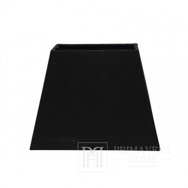 Abażur nowojorski czarny prostokątny MIA 24 cm