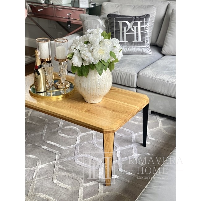 Modern glamor coffee table made of light Concord oak wood