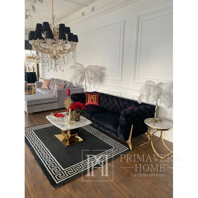 Glamor upholstered modern gold quilted sofa DIVA GOLD