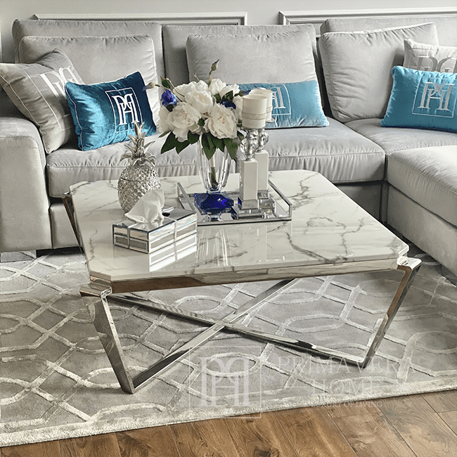 Coffee table for RALPH living room silver
