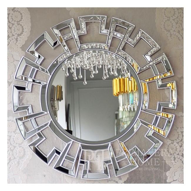 New York style decorative mirror glamour silver ELISE
