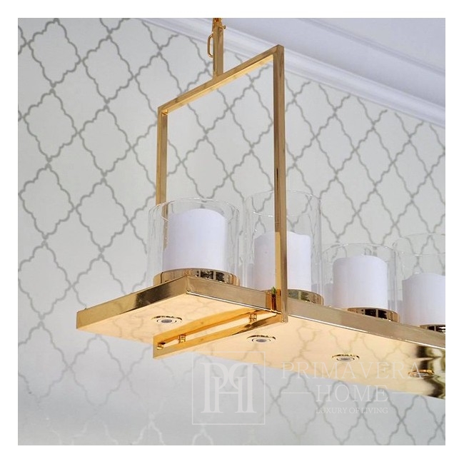 Modern glamour chandelier, rustic gold MODERN