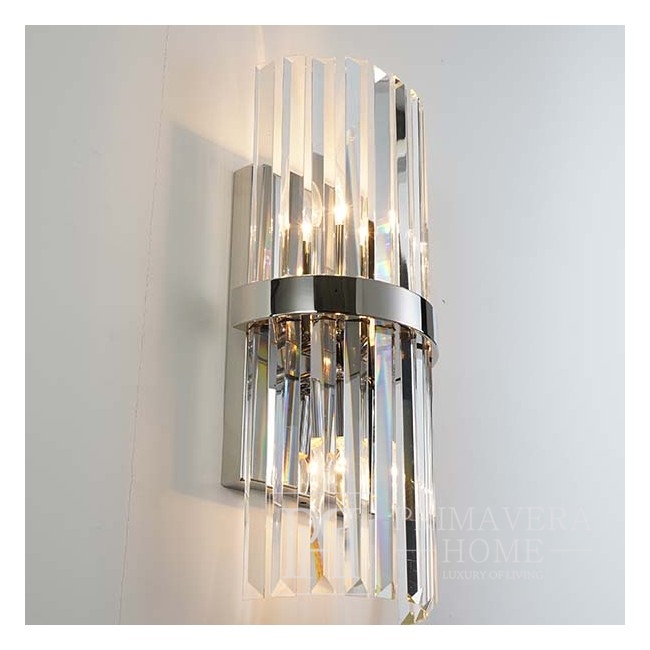 Silver sconce chrome wall lamp modern LUCERNARIO