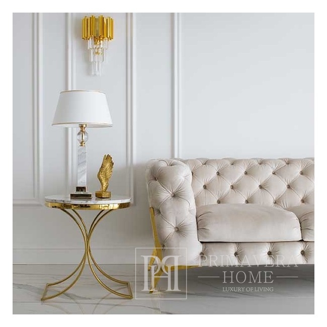 Luksusowy kinkiet kryształowy glamour lampa ścienna, złoty EMPIRE