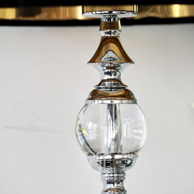 Stalinis šviestuvas TRIO metalinis su krištoliniais rutuliais, sidabras