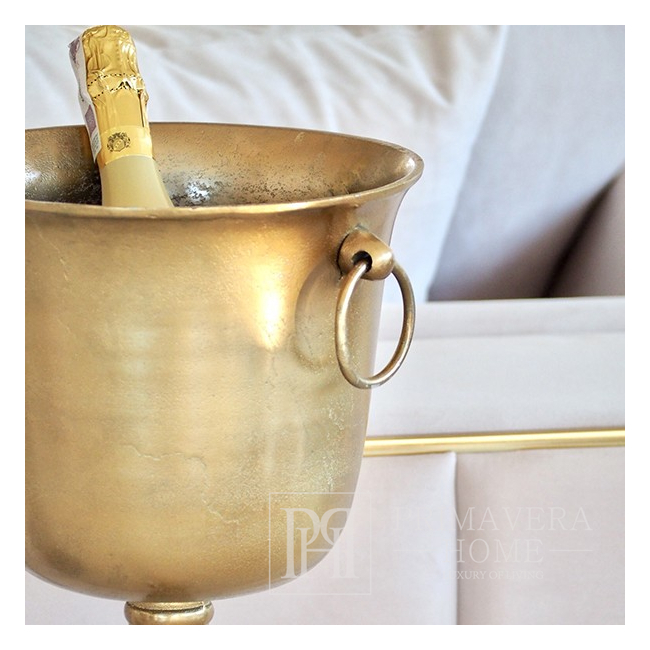 Champagne cooler gold, high floor, 89 cm holders