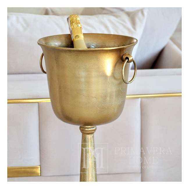 Champagne cooler gold, high floor, 89 cm holders