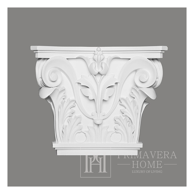 Decorative white pilaster element, 41.9 cm