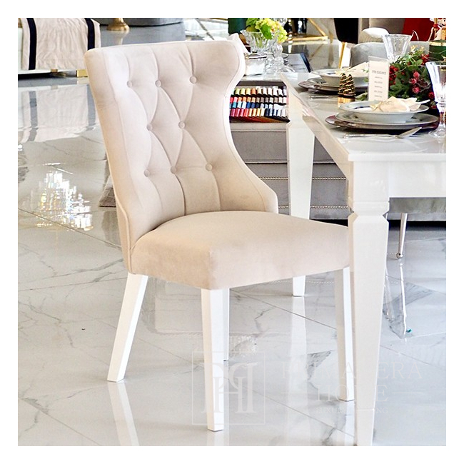 Krzesło glamour tapicerowane do jadalni