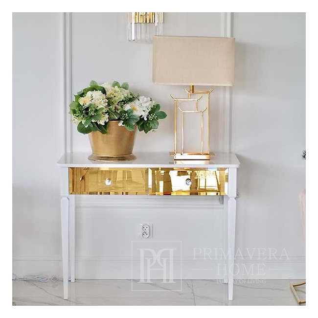 Art deco table lamp rectangular marble base glamor lux VITTORIA GOLD