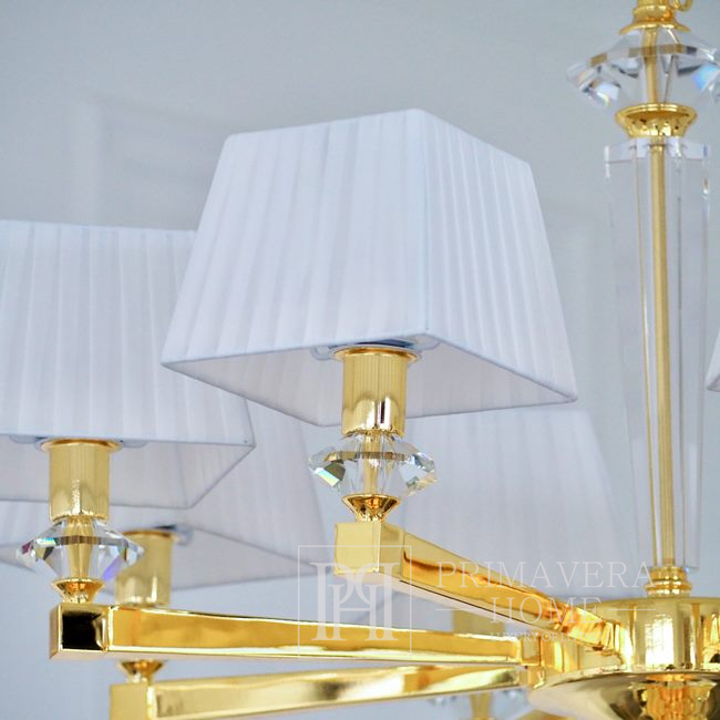 Elegant stylish lamp chandelier glamor, hamptons style pendant lamp 8 arms ELEGANZA M