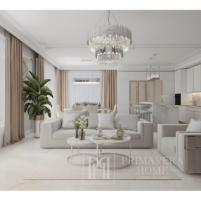 EMPORIO gray silver glamor armchair modern