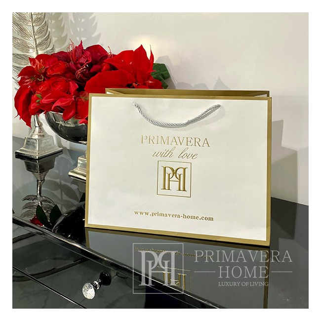 Gift bag white and gold corporate 