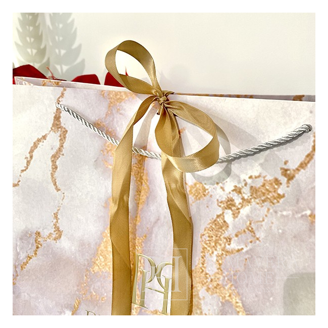 Gift bag pink - company gold 