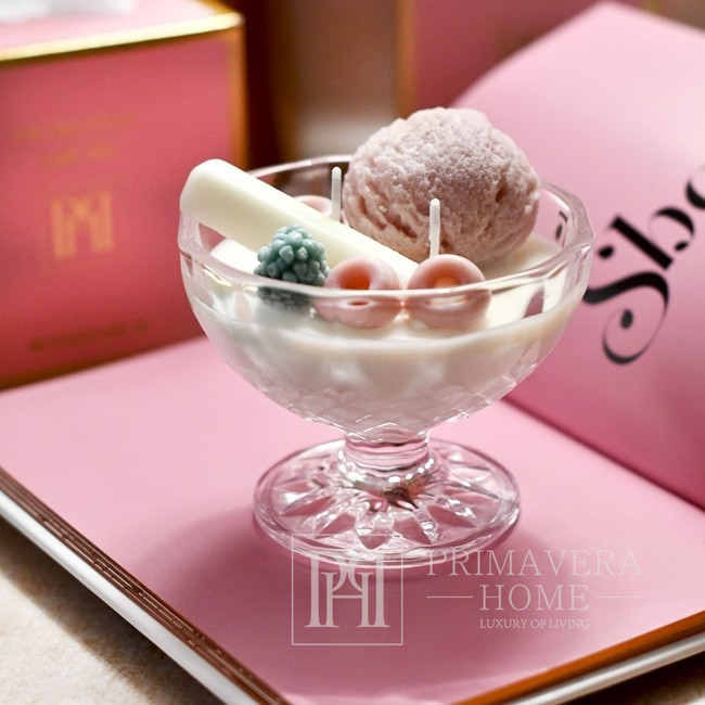 Natural scented rose ice cream dessert - a gift for her