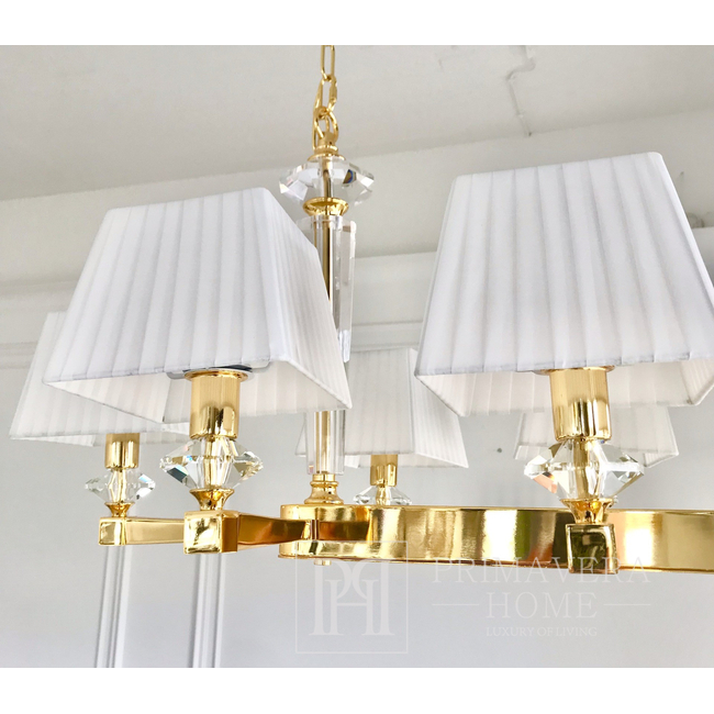 Elegant stylish lamp chandelier glamor pendant lamp 8 arms ELEGANZA L GOLD Lighting