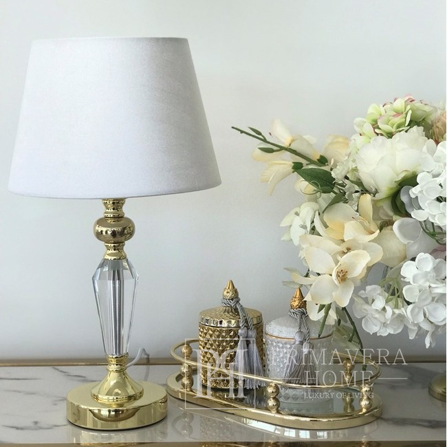 Crystal lamp S white TRINITY gold