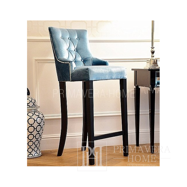 Stool glamour upholstered quilted bar modern dining room TIFFANY 