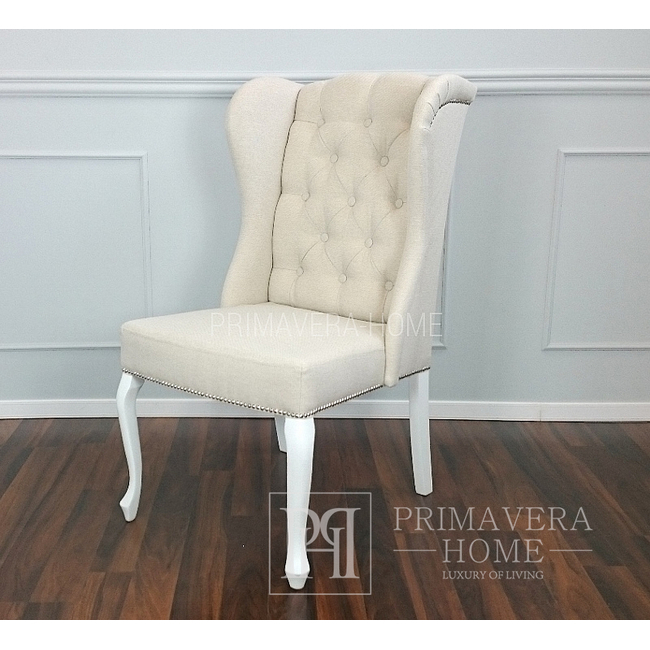Upholstered quilted chair with knockout French style, Provencal KEITH 