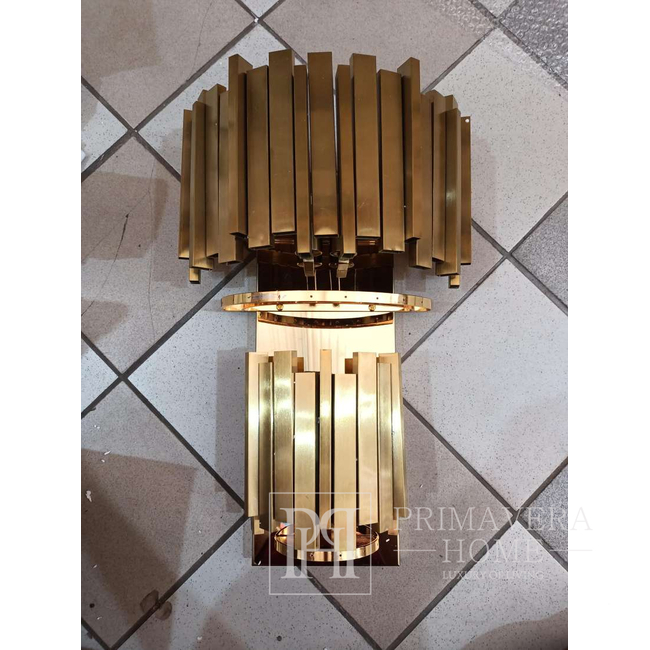 Prabangus krištolinės sieninės lempos glamūrinis sieninis šviestuvas, aukso IMPERIJA OUTLET