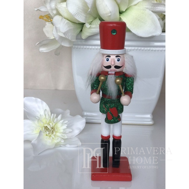 Nutcracker with Christmas tree M red