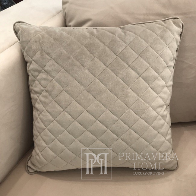 Pillow 45x45 elegant, decorative, diamond-shaped, kedra, beige