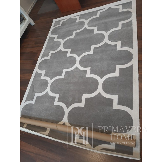 Carpet Moroccan clover MAROC grey, ivory