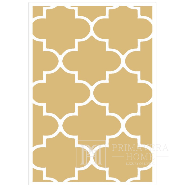 Glamour kilimas, Maroko dobilas, modernus, smėlio spalvos MAROC OUTLET 