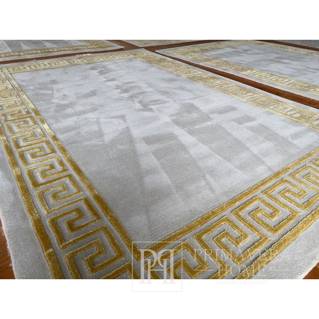Luxuriöser Teppich mit griechischem Muster, klassisch, beige, gold APOLLO GOLD 