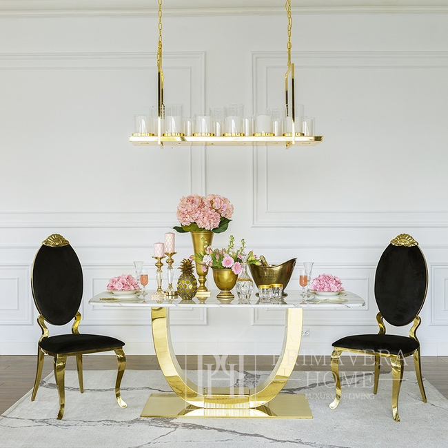 Moderner Kronleuchter im Glamour-Stil, klassischer Stil, New York, Gold Modern Outlet