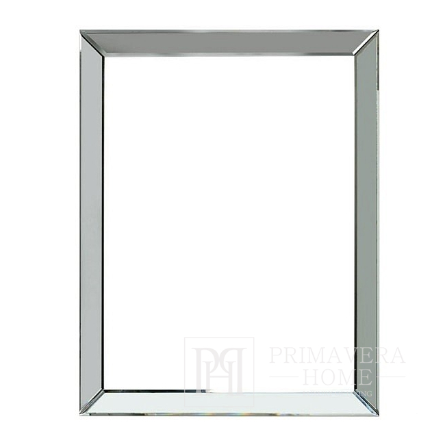 Silver mirror frame 70/90 for a 60/80 photo 