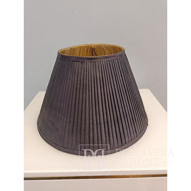 Elegant black and gold pleated lampshade BOUILOTTE 29 cm 