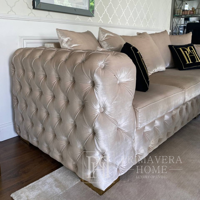 Milano Quilted modern glamour stylish corner chesterfield